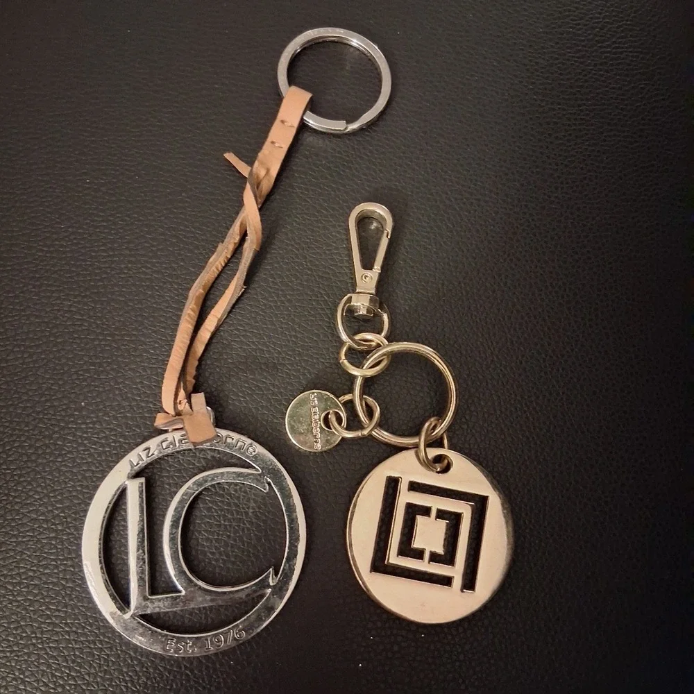 Vintage Y2K Liz Claiborne Bag Fob Charms Keychains Lot Of 2